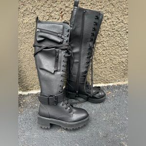 Black Obsidian Pocket Boots